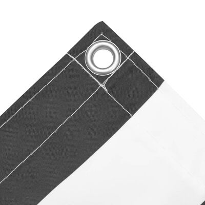 vidaXL Balkonski zastor antracit i bijeli 75x600 cm od tkanine Oxford