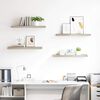 vidaXL Plutajuće zidne police 4 kom boja hrasta 80 x 23,5 x 3,8 cm MDF