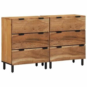 vidaXL Set komoda 2 kom. 120 x 33 x 75 cm Čvrsto drvo akacije