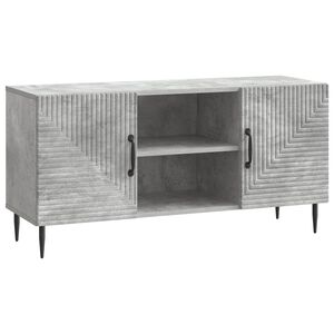 vidaXL TV ormar Betonska siva 102 x 34,5 x 50 cm Konstruirano drvo