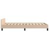 vidaXL Okvir za krevet s uzglavljem cappuccino 90x190 cm umjetna koža
