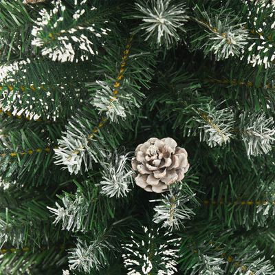 vidaXL Umjetno usko božićno drvce sa stalkom 150 cm PVC