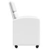 vidaXL Blagovačke stolice s kotačima 2 pcs Bijelo 58 x 65 x 98 cm