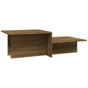 vidaXL Stolić za kavu smeđi hrast 111,5 x 50 x 33 cm konstruirano drvo