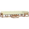 vidaXL Set vanjskih sofa s jastukom 7 pcs Prirodna i krem
