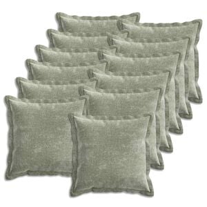vidaXL Presvlaka za jastuk 12 pcs HOUTEN Zelena 45 x 45 cm