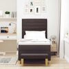 vidaXL Krevet s opruga kutije Tamno smeđa 100 x 200 cm tkanina