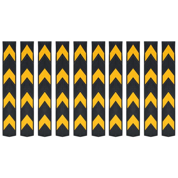 vidaXL Reflektirajući kutni &scaron;titnici 10 kom gumeni 80 cm