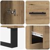 vidaXL Highboard s ladicama 2 pcs Umjetnički hrast 69,5 x 34 x 180 cm