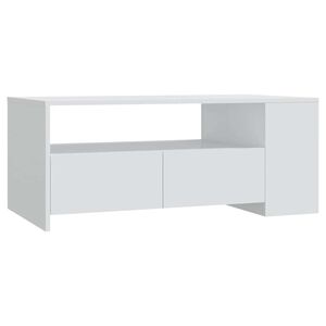 vidaXL Stolić za kavu bijeli 102 x 55 x 42 cm od konstruiranog drva