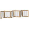 vidaXL Preklopna vrata za pse s postoljem 6 pcs Hrast artisan 482 cm