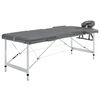 vidaXL Masažni stol s 3 zone i aluminijskim okvirom antracit 186x68 cm