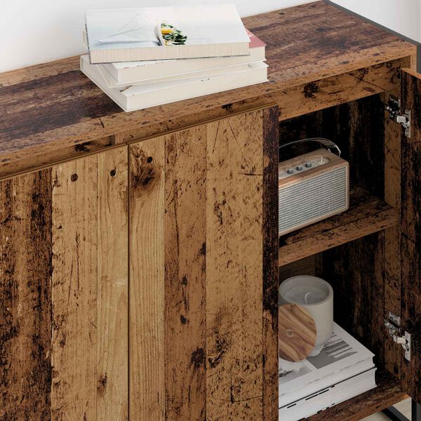 vidaXL Pomoćni ormarić Staro drvo 96,5 x 30 x 75 cm Konstruirano drvo