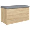 vidaXL Klupa za odlaganje Sonoma hrast 82x42x45 cm Konstruirano drvo