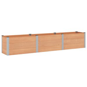 vidaXL Povi&scaron;ena vrtna gredica Smeđa 300 x 50 x 54 cm WPC i aluminij