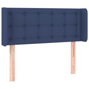 vidaXL Uzglavlje s u&scaron;ima plavo 83x16x78/88 cm od tkanine