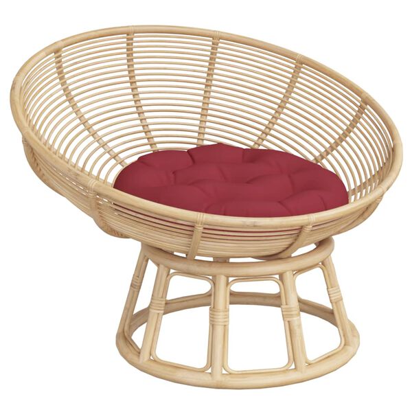 vidaXL Okrugli jastuk crvena boja vina &Oslash; 60 x 11 cm od tkanine Oxford