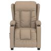 vidaXL Električni naslonjač od umjetne kože boja cappuccina