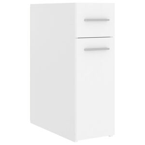 vidaXL Ormarić za lijekove bijeli 20 x 45,5 x 60 cm konstruirano drvo
