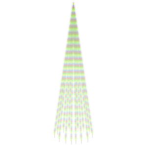 vidaXL Božićno drvce na stijegu 1134 LED žarulje &scaron;arene 800 cm