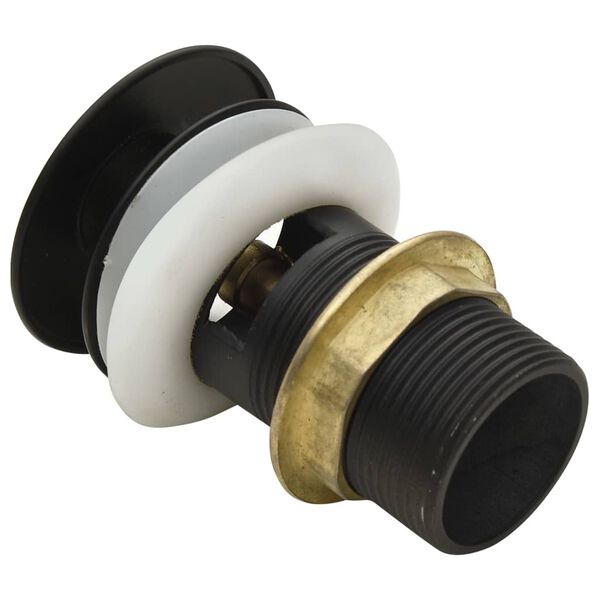 vidaXL Potisni odvod sa zaštitom od prelijevanja sivi 6,4x6,4x9,1 cm