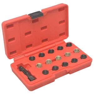 vidaXL 16-dijelni set alata za popravak navoja svjećice M14 x 1,25