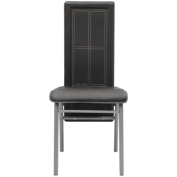 vidaXL Blagovaonske stolice od umjetne kože 2 kom crne