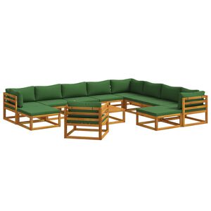 vidaXL Set sofe 12 kom. Prirodna Čvrsto drvo akacije