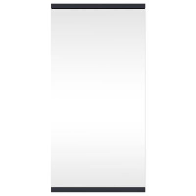 vidaXL Kutni kupaonski ormarić s ogledalom sivi 30 x 24 x 60 cm