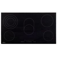 vidaXL Keramička ploča za kuhanje s 5 plamenika 77 cm 8500 W