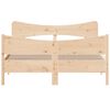 vidaXL Okvir kreveta bez madraca 135 x 190 cm od masivne borovine