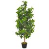 vidaXL Umjetno stablo lovora s posudom zeleno 120 cm