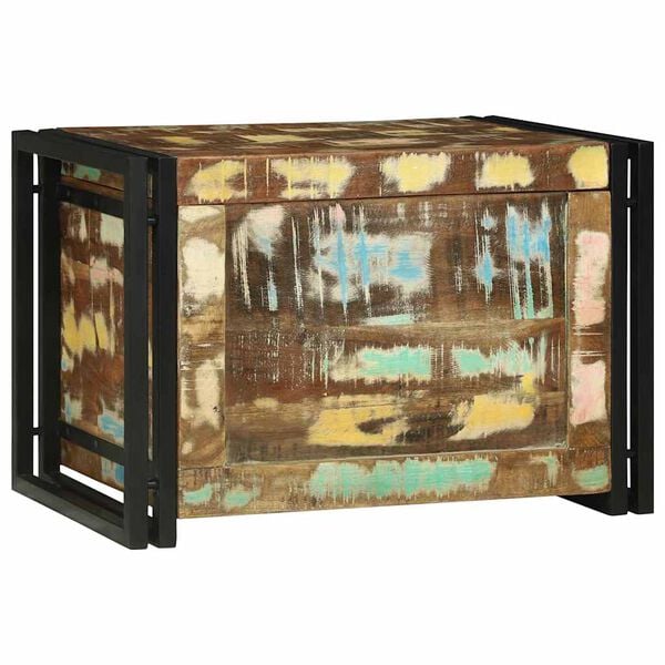 vidaXL Kutija za spremanje s pohranom 60 x 40 x 41 cm Obnovljeno drvo