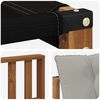 vidaXL Set vanjskih sofa s jastukom 4 pcs Prirodna i svijetlo siva