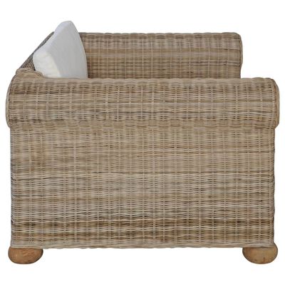 vidaXL 2-dijelni set sofa od prirodnog ratana s jastucima
