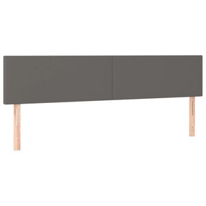 vidaXL Uzglavlja siva 160x5x78/88 cm od umjetne kože