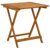 vidaXL Sklopivi vrtni stol od masivnog bagremovog drva 70 x 70 x 75 cm