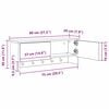 vidaXL Vje&scaron;alica za kapute na zidu Umjetnički hrast 80 x 20 x 30 cm