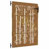 vidaXL Vrtna vrata 85 x 125 cm Crna Može se zaključati
