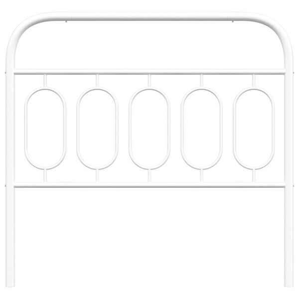 vidaXL Metalno zamjensko uzglavlje bijelo 100 cm