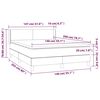 vidaXL Krevet box spring s madracem svjetlosivi 140x200 cm od tkanine