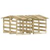 vidaXL Pergole s krovom 4 kom 100 x 90 x 100 cm impregnirana borovina