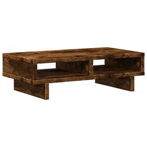 vidaXL Stalak za monitor boja dimljenog hrasta 50x27x15 cm drveni