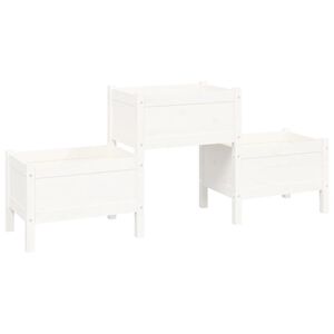 vidaXL Sadilica bijela 178,5 x 44 x 75 cm od masivne borovine