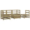 vidaXL 6-dijelni set vrtnih sofa od impregnirane borovine