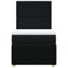 vidaXL Box spring krevet s madracem crni 90x190 cm od tkanine