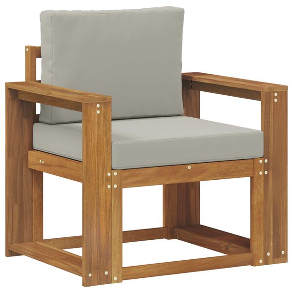 vidaXL Vanjski kauč Čvrsto drvo akacije i poliester