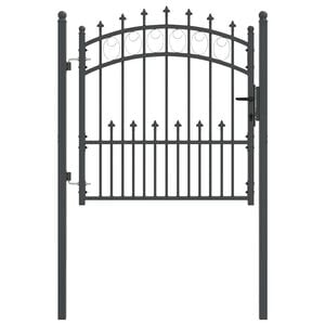 vidaXL Vrata ograde s bodljama EMMEN 100 x 100 cm