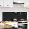 vidaXL Kuhinjski zaštita Crna 70 x 40 cm Staklo otporno na udarce