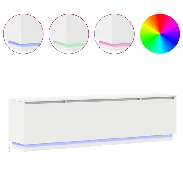 vidaXL TV ormar Bijelo 180 x 38 x 49 cm Konstruirano drvo